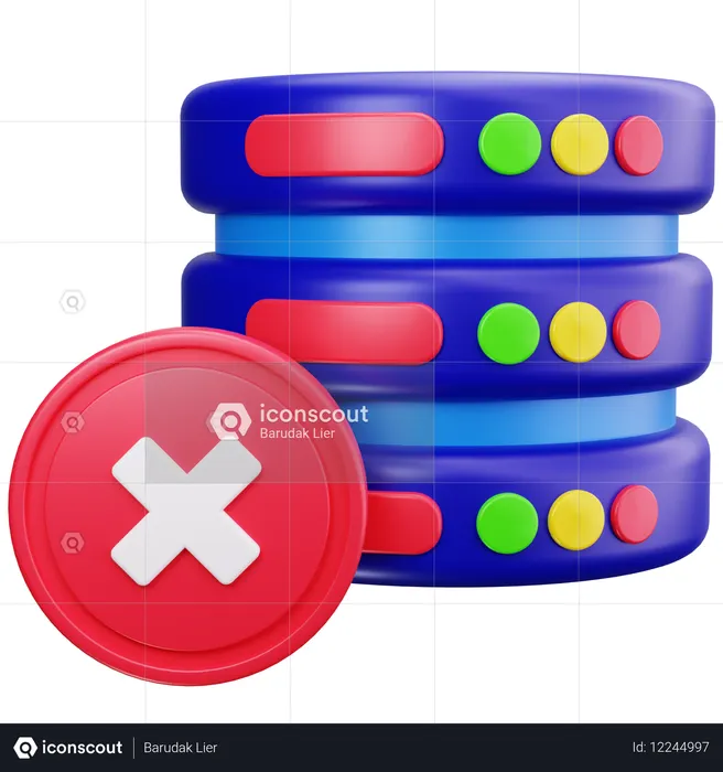 Error del Servidor  3D Icon