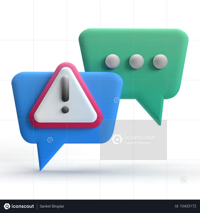 Error Message  3D Icon