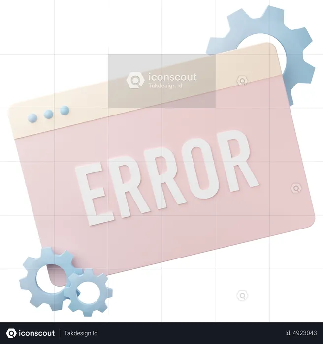 Error Page  3D Icon