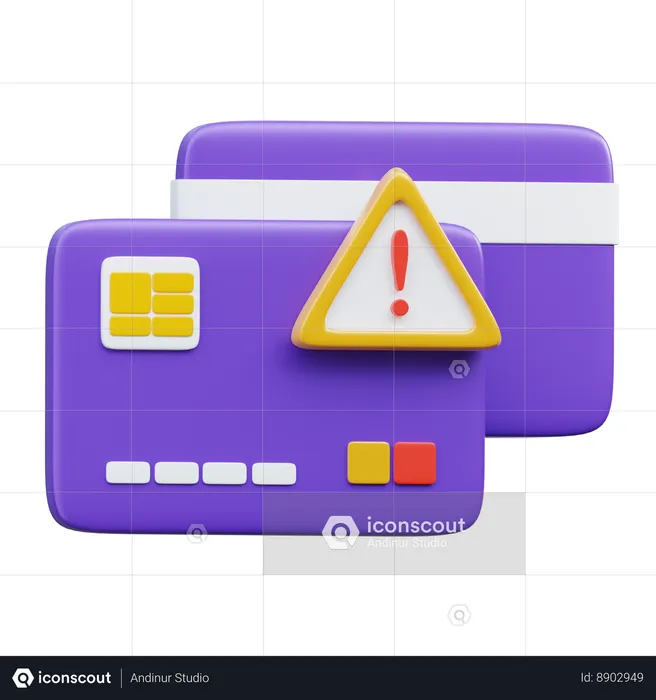 Error de pago  3D Icon