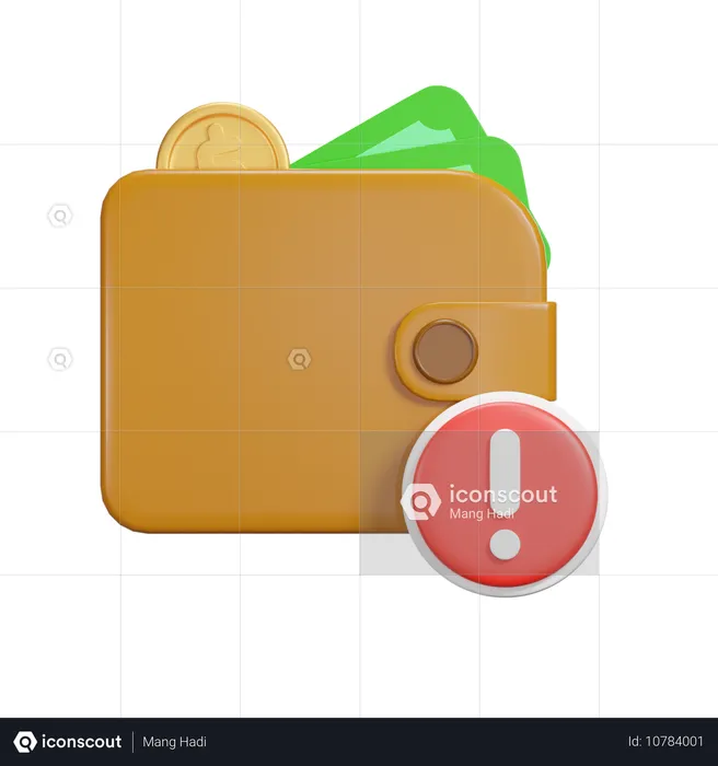 Error de pago  3D Icon