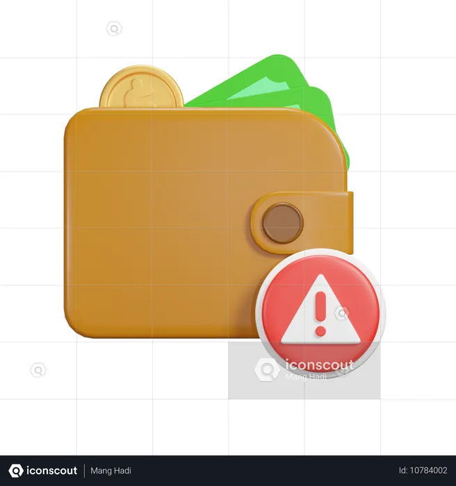 Error de pago  3D Icon