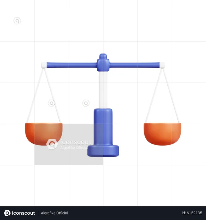 Escala de justiça  3D Icon