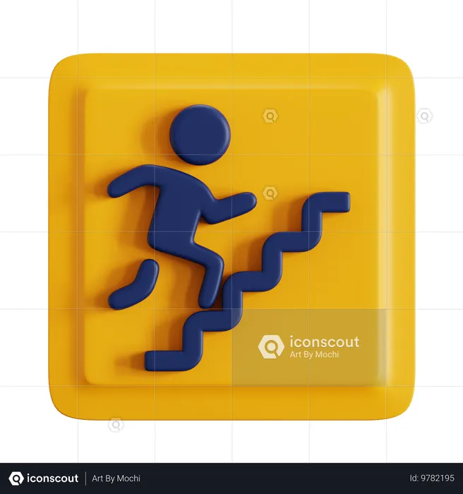 Escalera  3D Icon