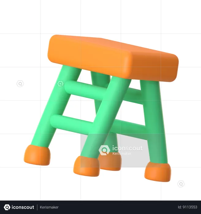 Escalera de construccion  3D Icon