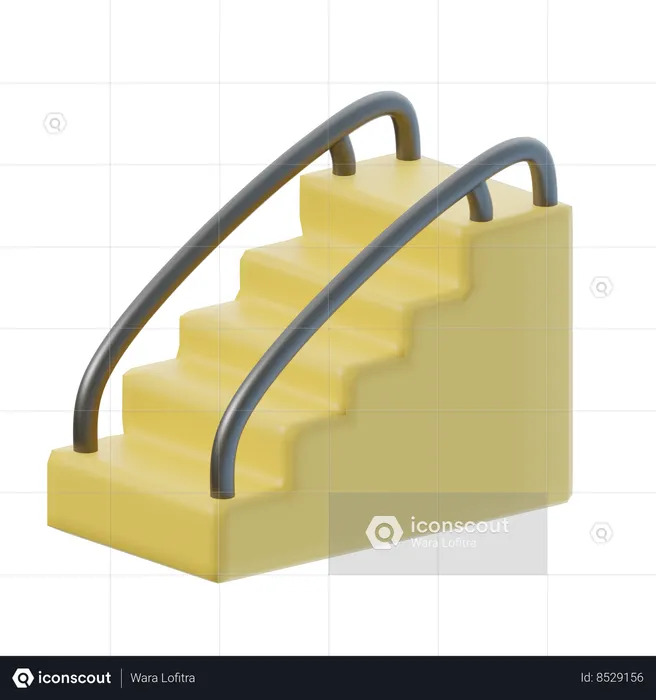 Escaleras  3D Icon