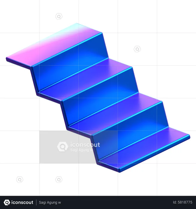 Conception d'escalier  3D Icon