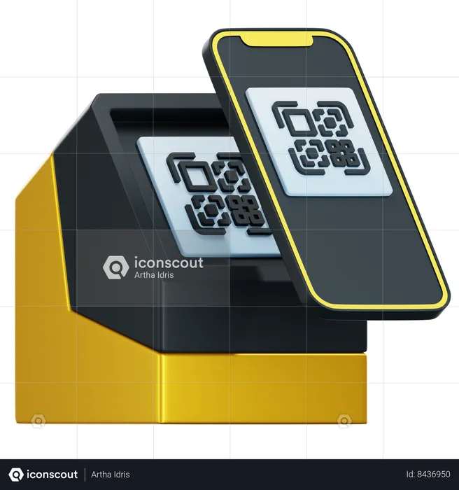 Escanear código QR  3D Icon