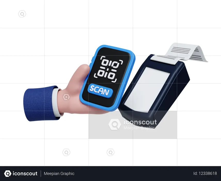Escaneo de codigo qr  3D Icon