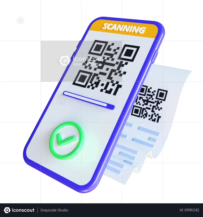 Escaneo de codigo qr  3D Icon