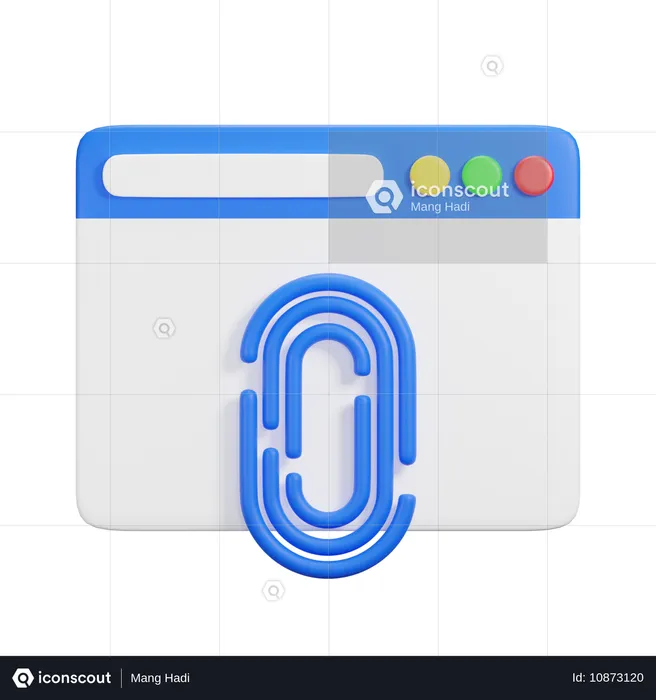 Escaneo de seguridad del sitio web  3D Icon