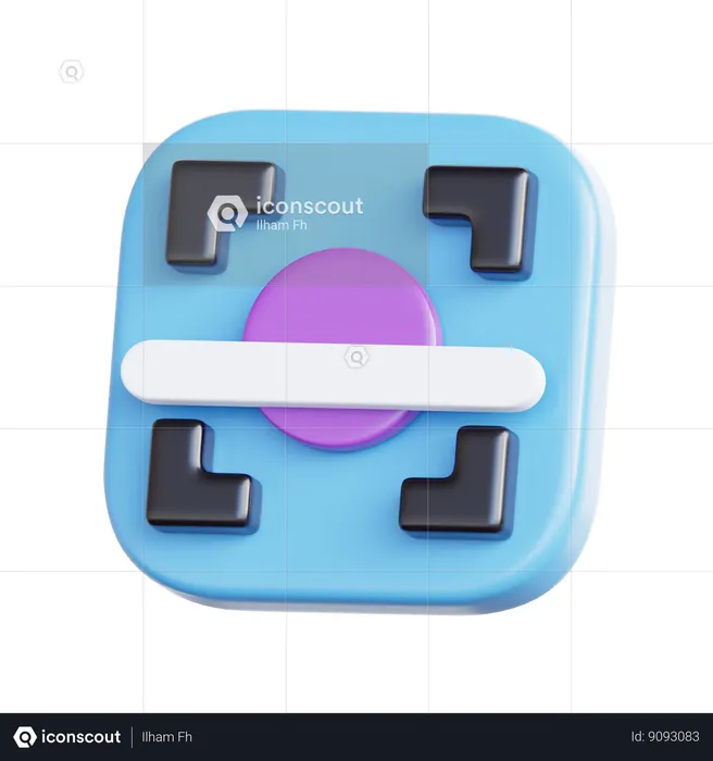 Escaneo virtual  3D Icon