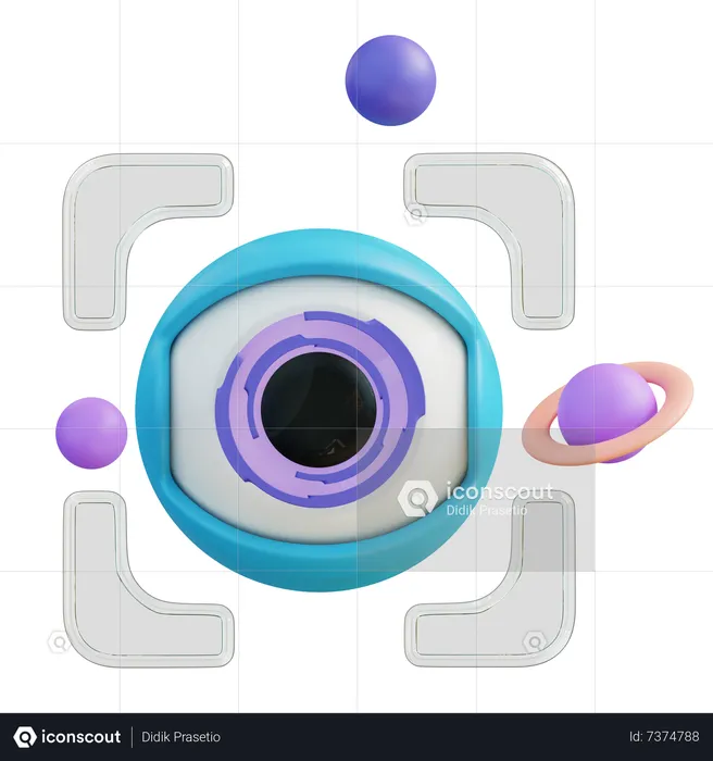 Escáner ocular  3D Icon