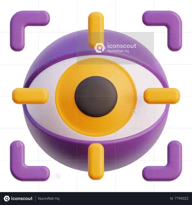 Escáner ocular  3D Icon