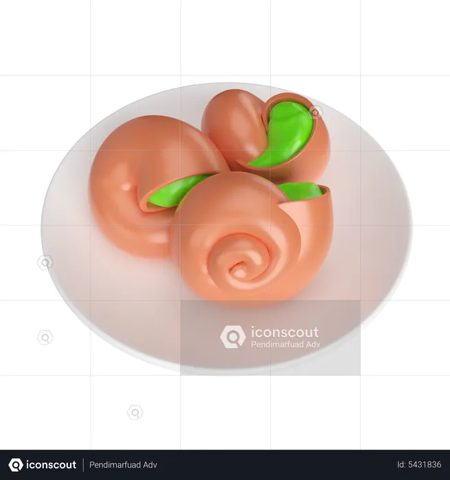 Escargot  3D Icon