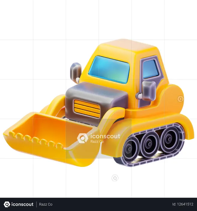 Escavadeira  3D Icon