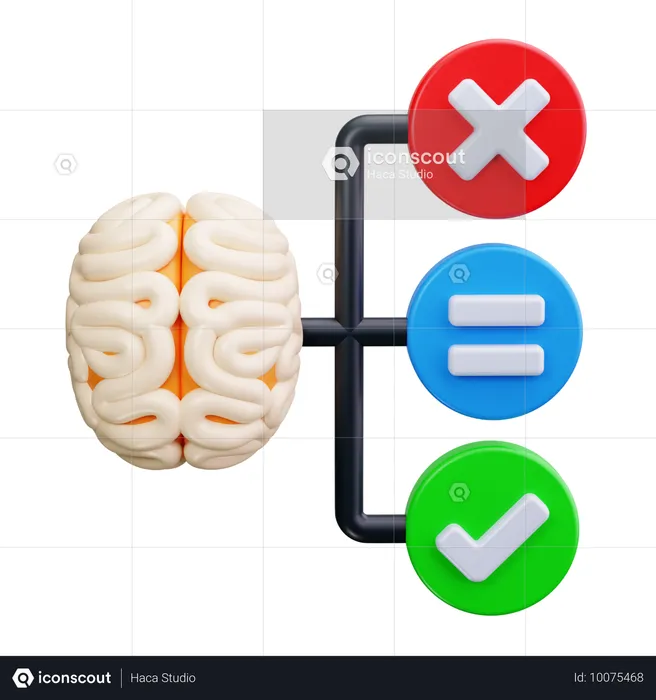 Escolha a decisão  3D Icon