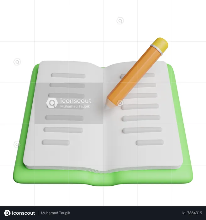 Escribir  3D Icon