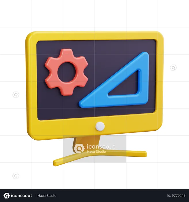 Escuadra  3D Icon