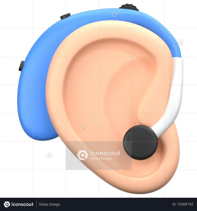 Escucha asistida  3D Icon