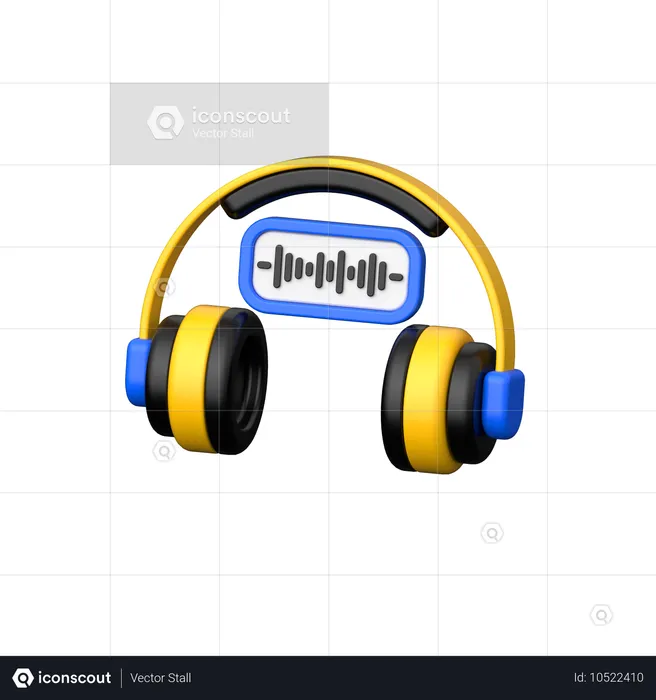 Escucha de audio  3D Icon