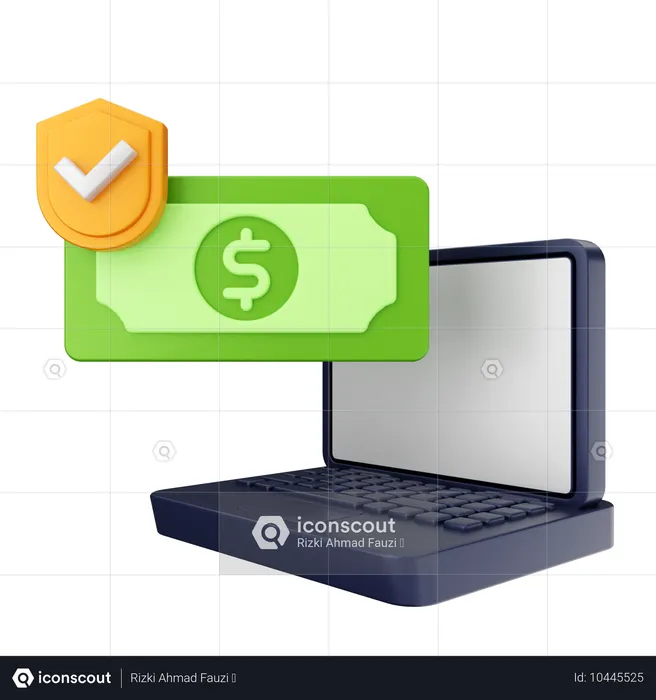 Escudo de dinero  3D Icon