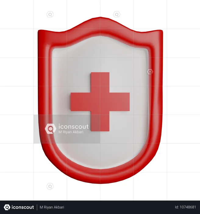 Escudo medico  3D Icon