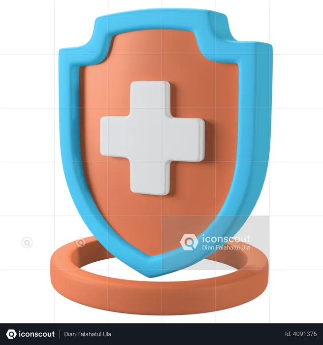 Escudo médico  3D Illustration