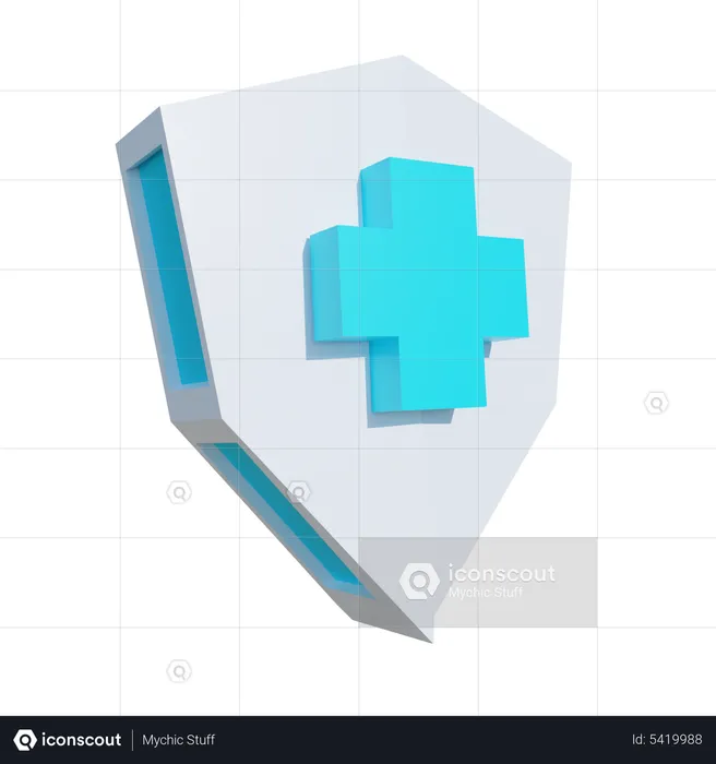 Escudo médico  3D Icon