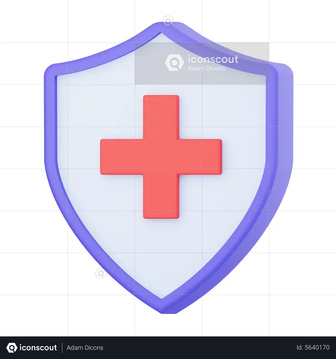 Escudo médico  3D Icon