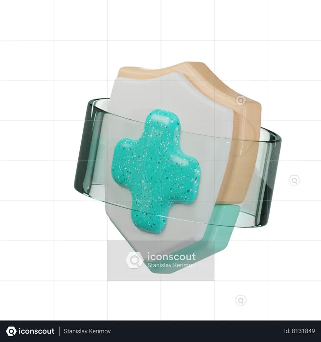 Escudo medico  3D Icon