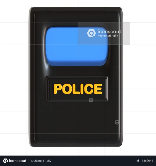 Escudo policial  3D Icon