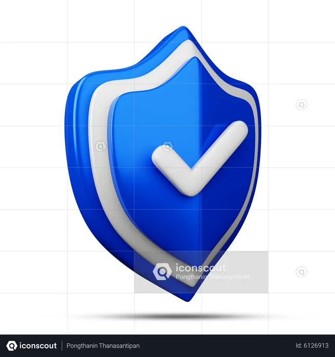 Escudo verificado  3D Icon