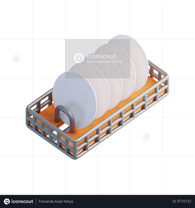 Escurridor de platos  3D Icon