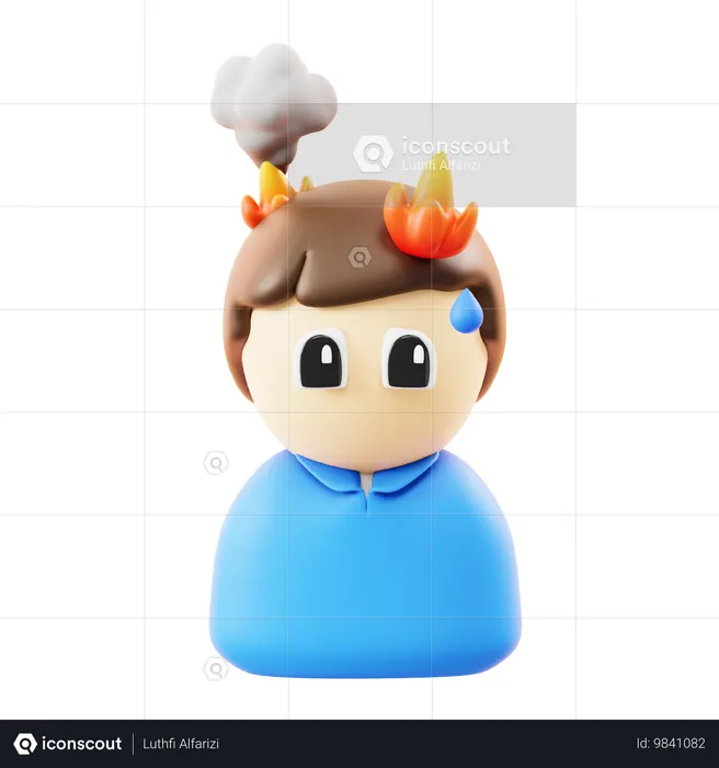 Esgotamento  3D Icon