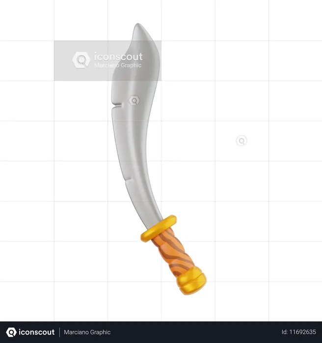 Espada pirata  3D Icon