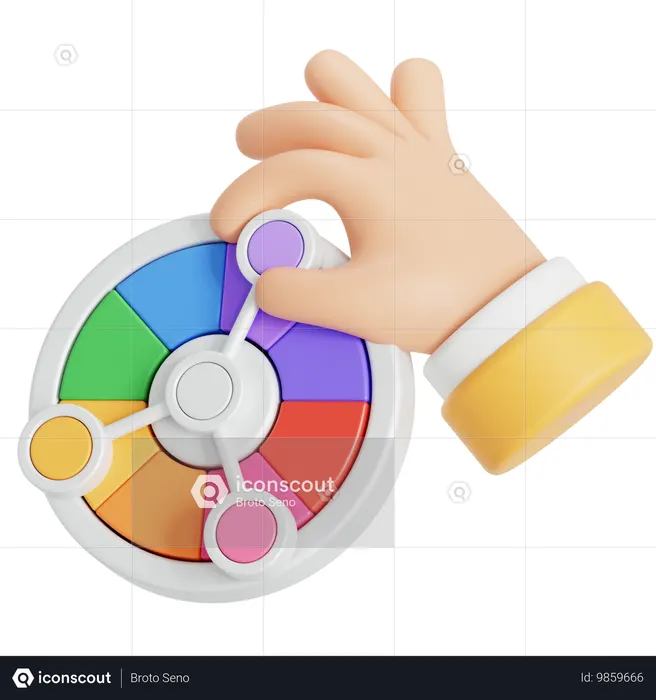 Espectro de cores  3D Icon