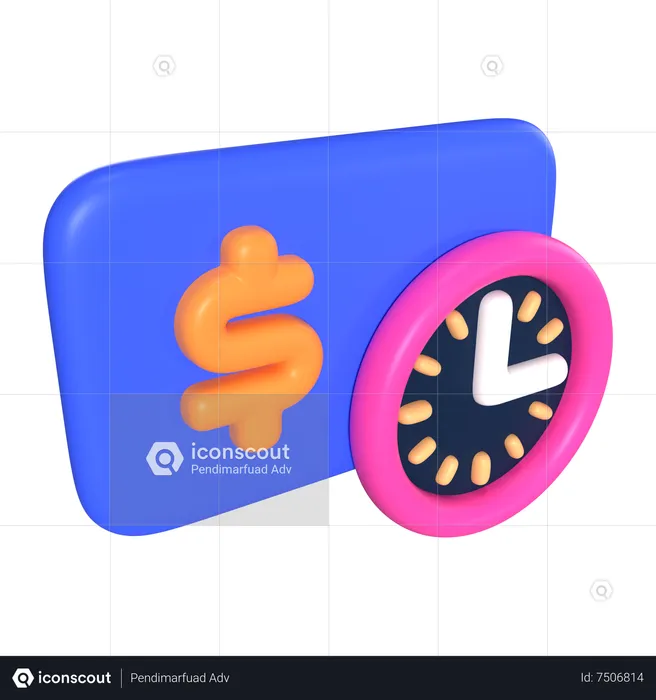 Esperando el pago  3D Icon