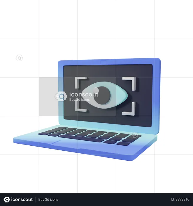 Espião de computador  3D Icon