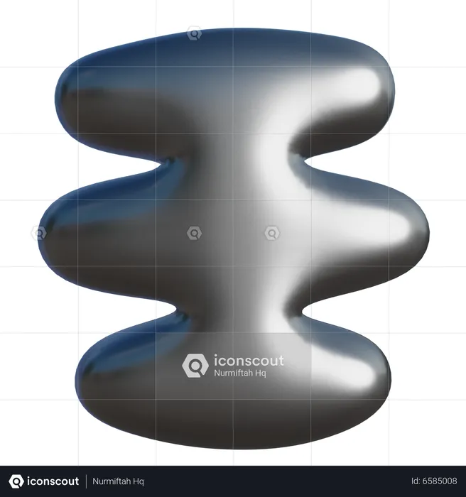 Forma abstrata da coluna vertebral  3D Icon