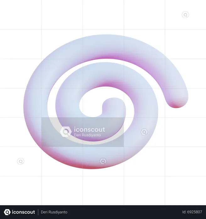 Espiral abstrata  3D Icon