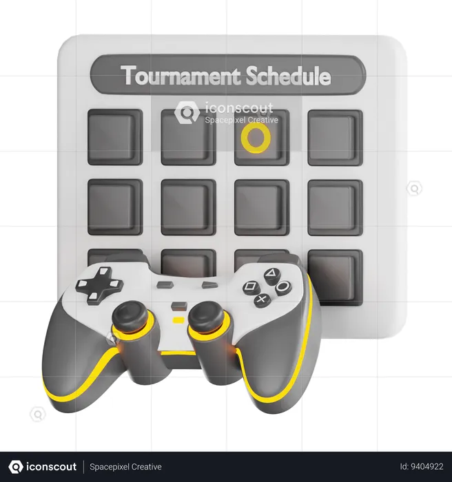 Esports Tournament Schedule  3D Icon
