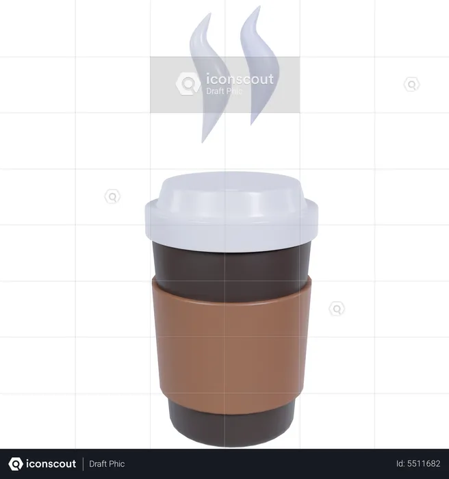 Espresso Coffee  3D Icon
