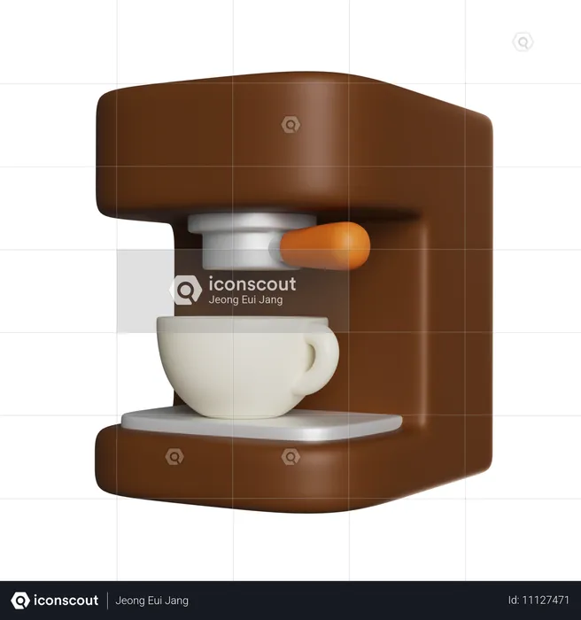 Espresso Coffee Machine  3D Icon