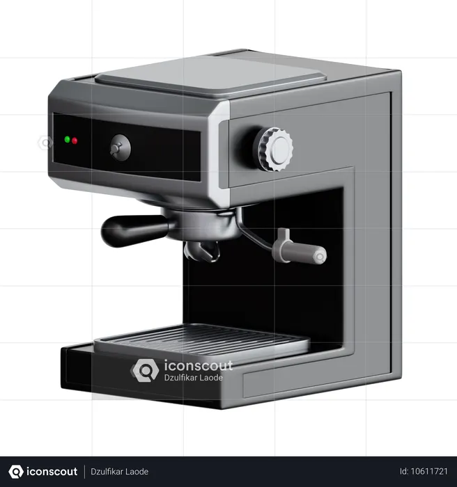 エスプレッソマシン  3D Icon