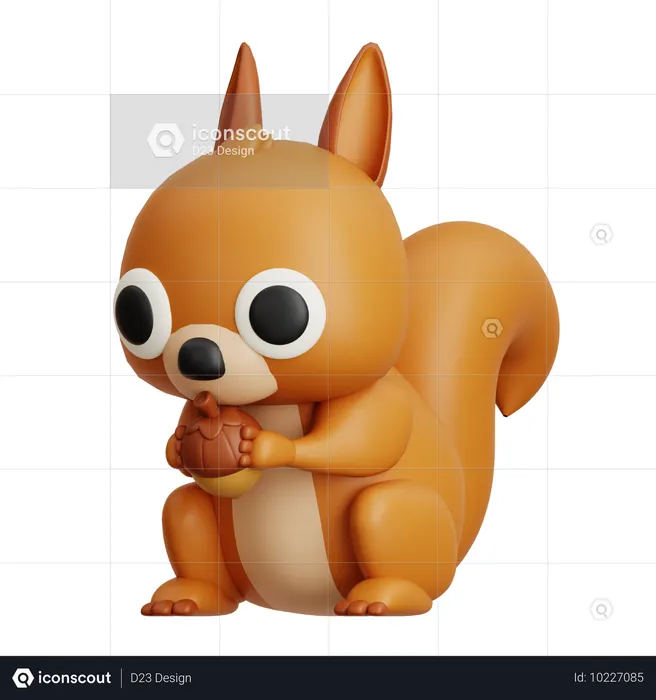 Esquilo  3D Icon