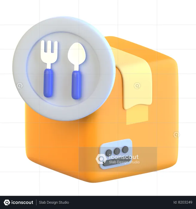 Lebensmittellieferservice  3D Icon