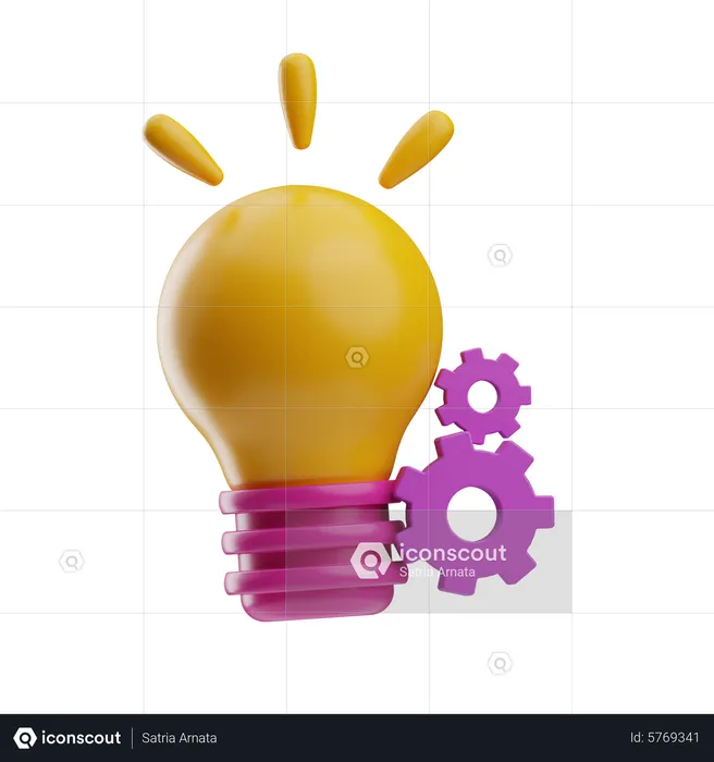 Configuración de ideas  3D Icon