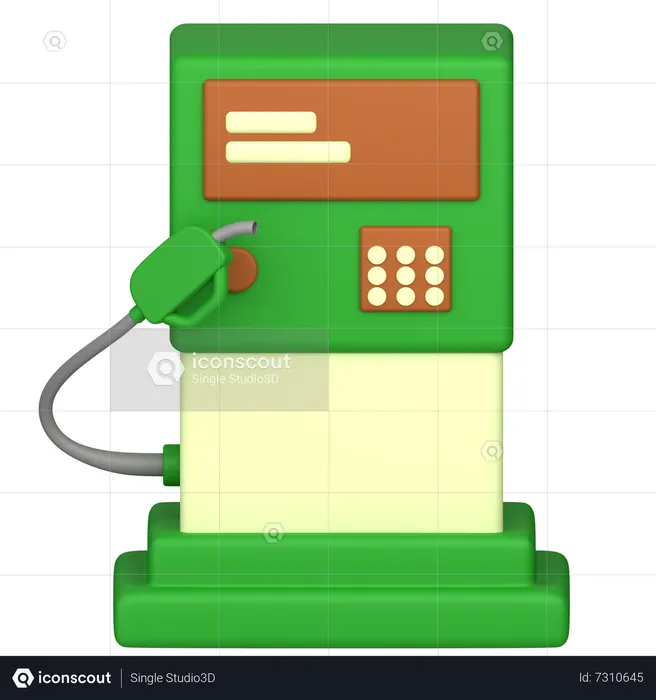 Estação de biocombustível  3D Icon
