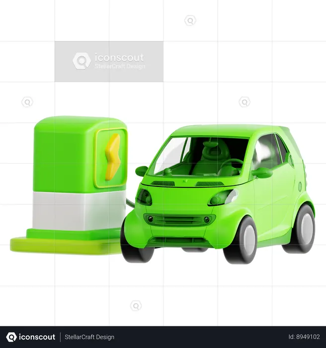 Estação de carregamento de carro  3D Icon